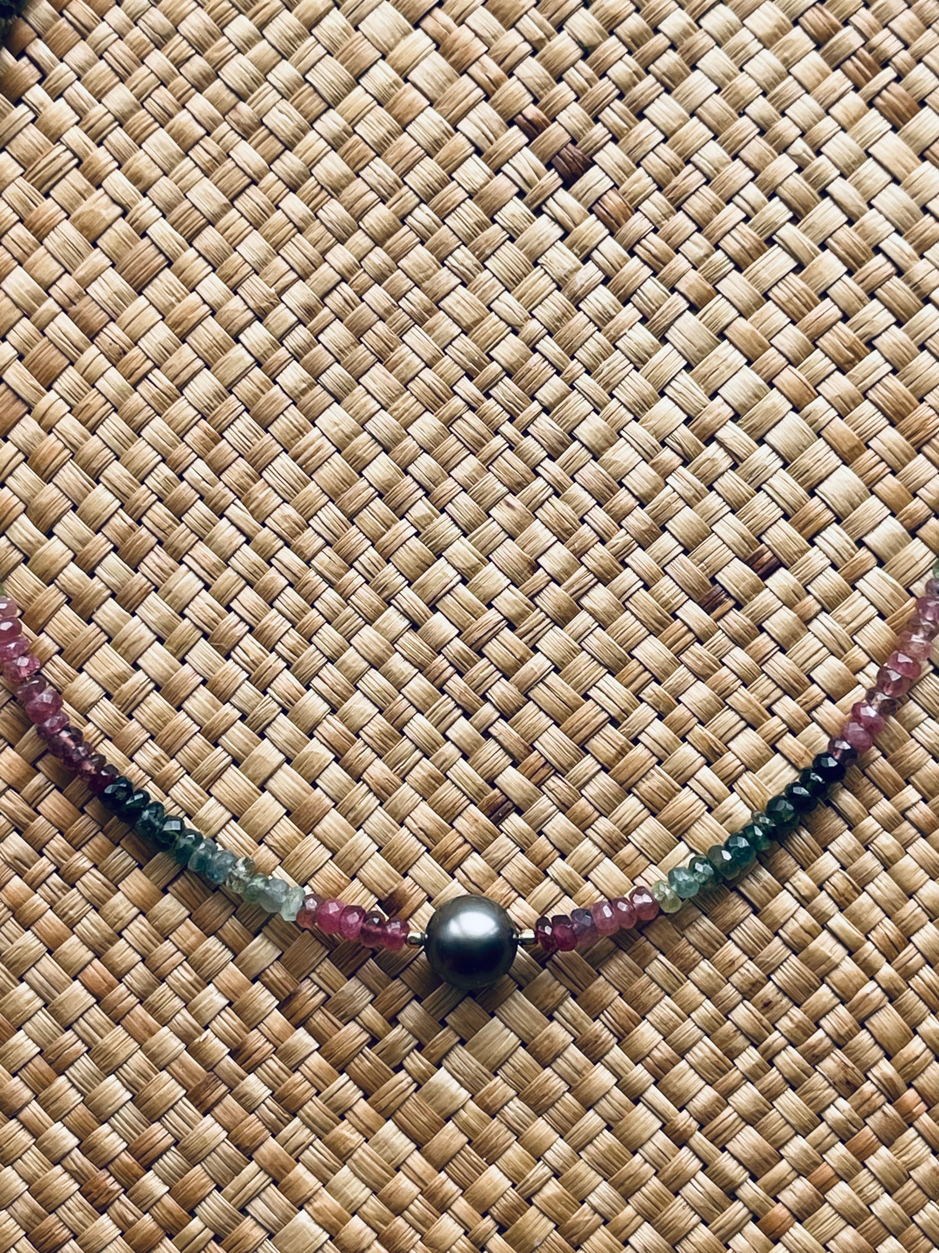 Tourmaline Pearl Necklace