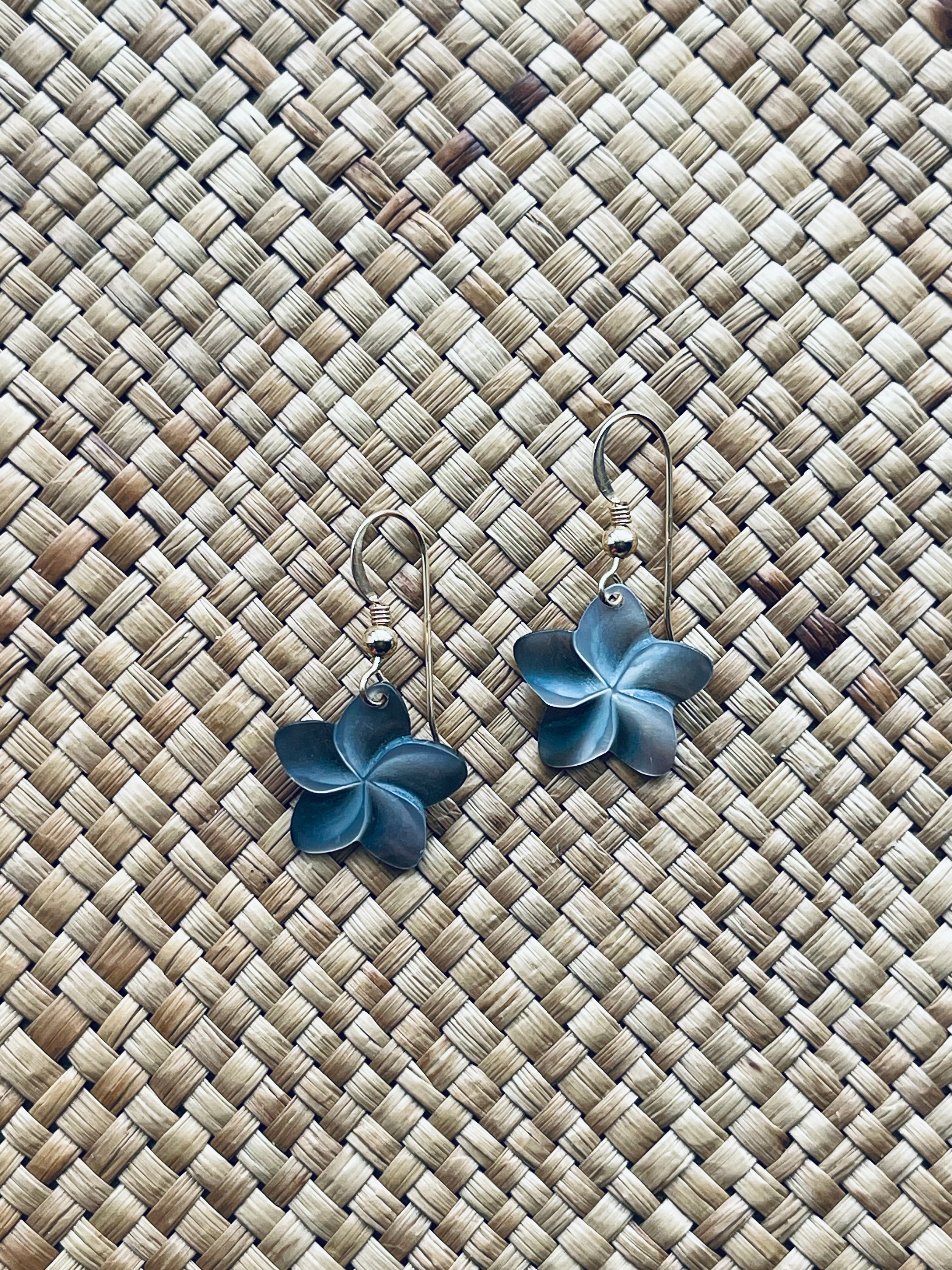 Plumeria Mother of Pearl Earrings
